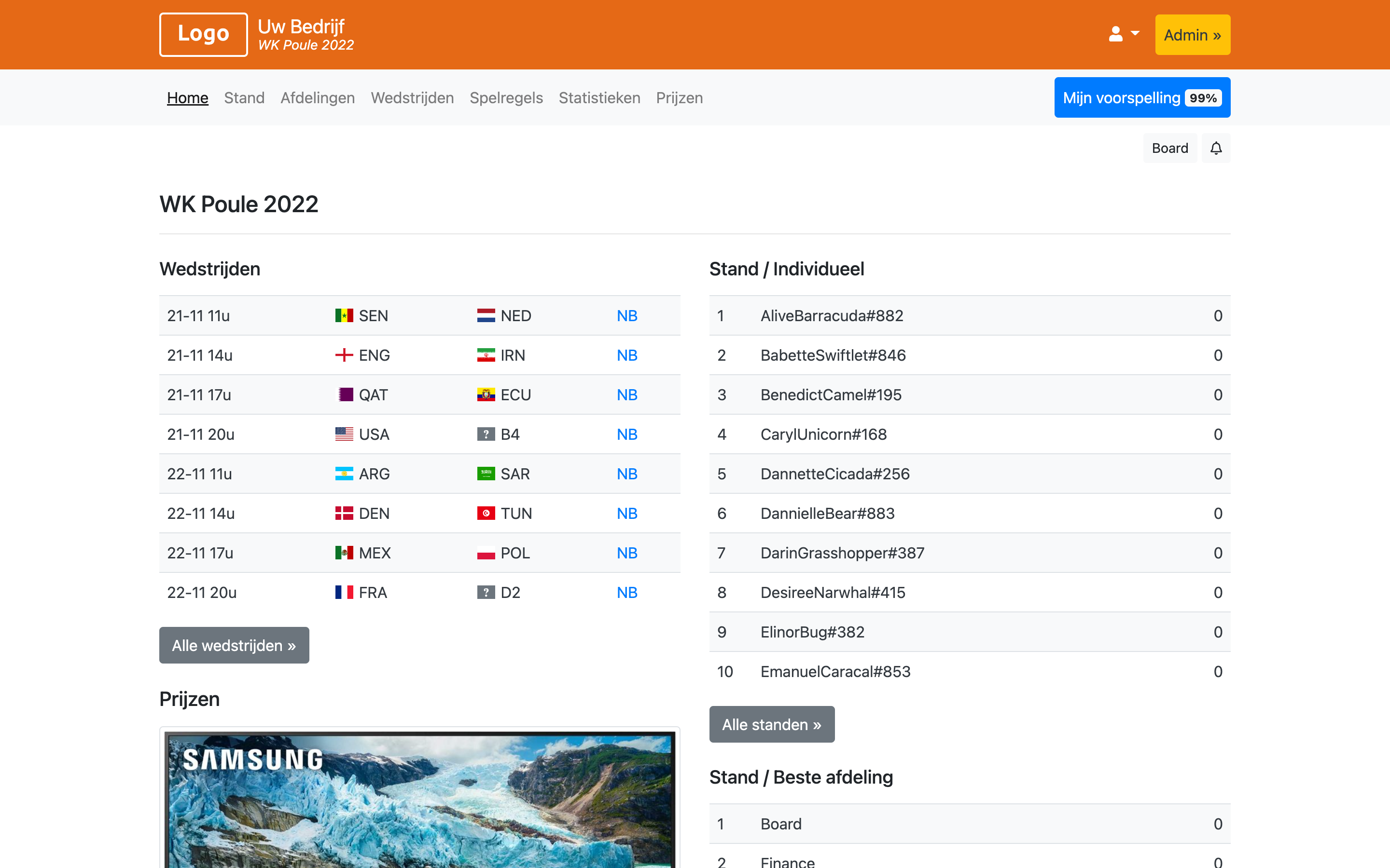 WK Poule 2026 - EK Poule 2024