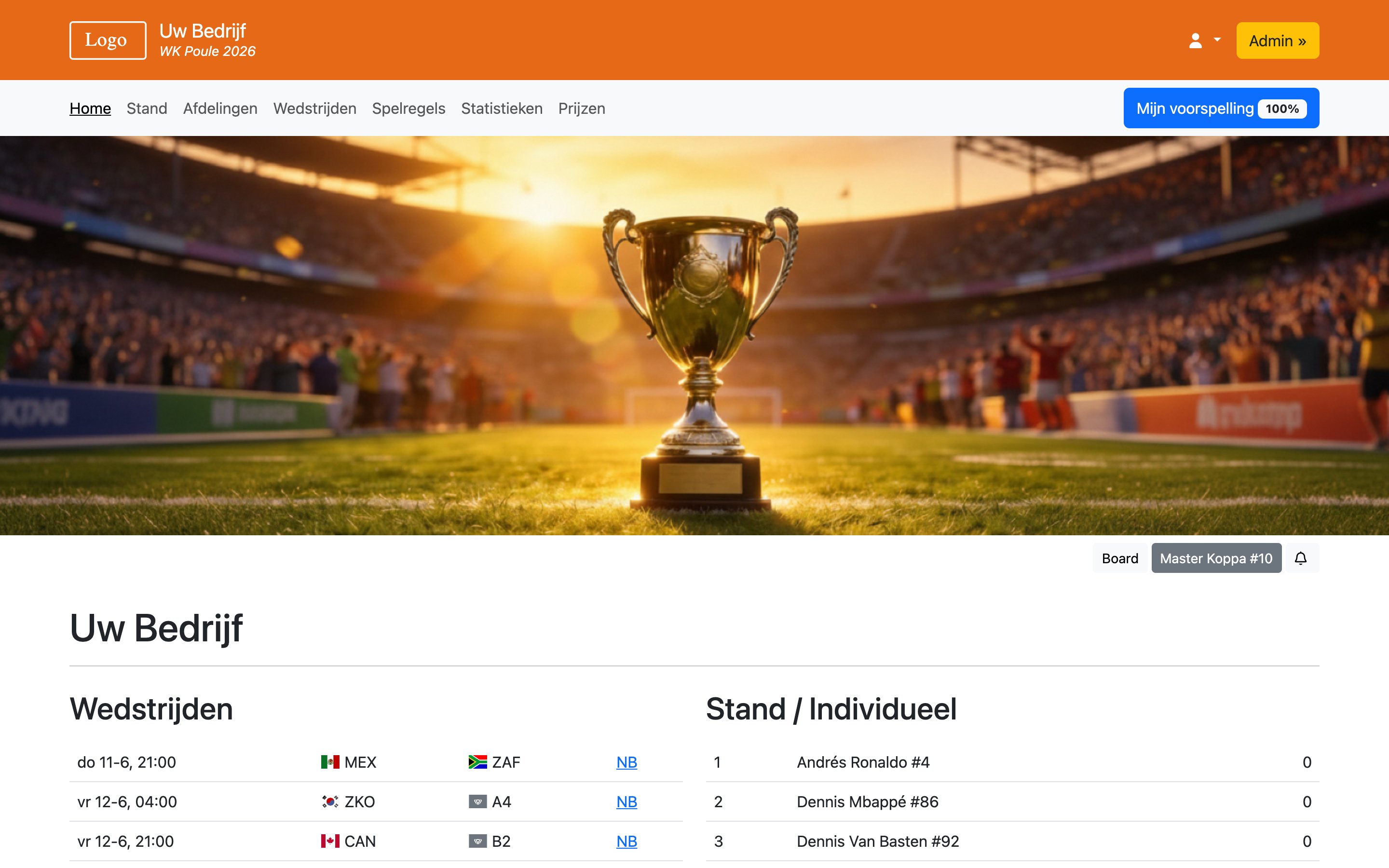 WK Poule 2026 - WK Poule 2026