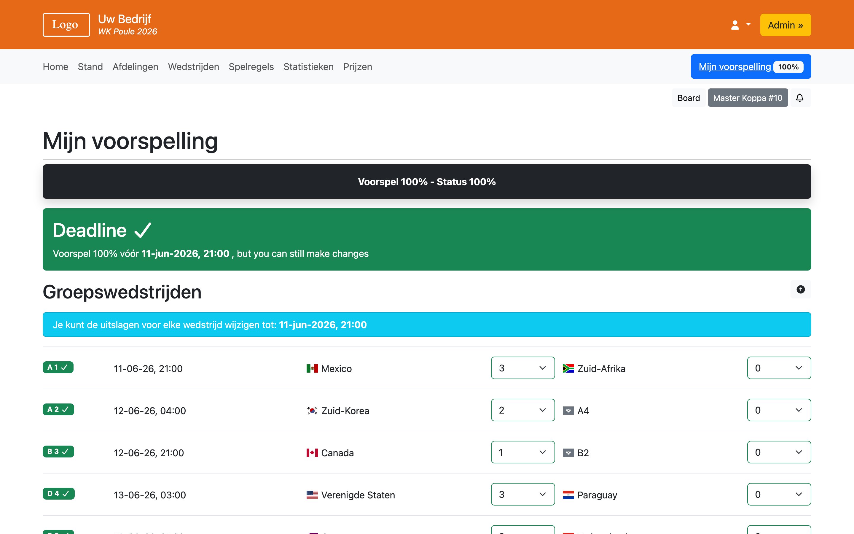 WK Poule 2026 - WK Poule 2026