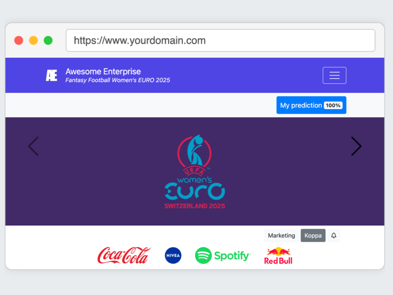 Eigen domeinnaam voor uw bedrijfspoule - WK Poule 2026