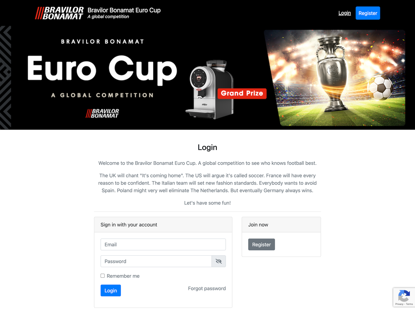 Bravilor Bonamat Euro Cup - A global competition