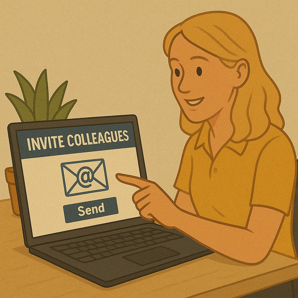 Stap 2 - Nodig collega's uit